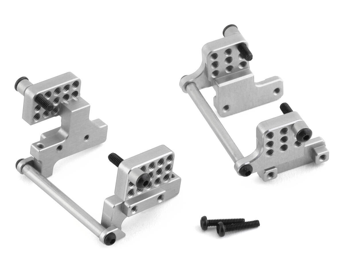 NX-378-S NEXX Racing TRX-4M Aluminum Front &amp; Rear Shock Mounts (Silver)