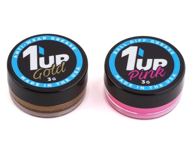 1UP120504 1UP Racing Pro Ball Differential Grease Combo (Gold &amp; Pink)
