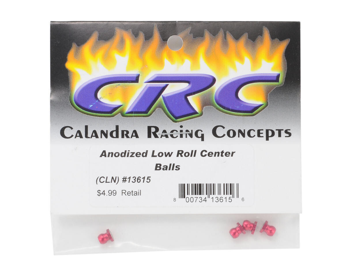 CLN13615 CRC Low Profile Roll Center Balls (4) (Red)
