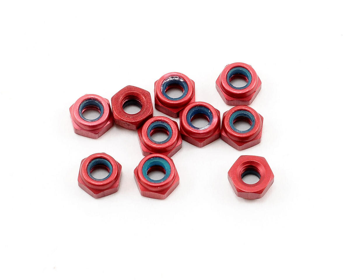 CLN1412 CRC 4-40 Aluminum Locknut (Red) (10)