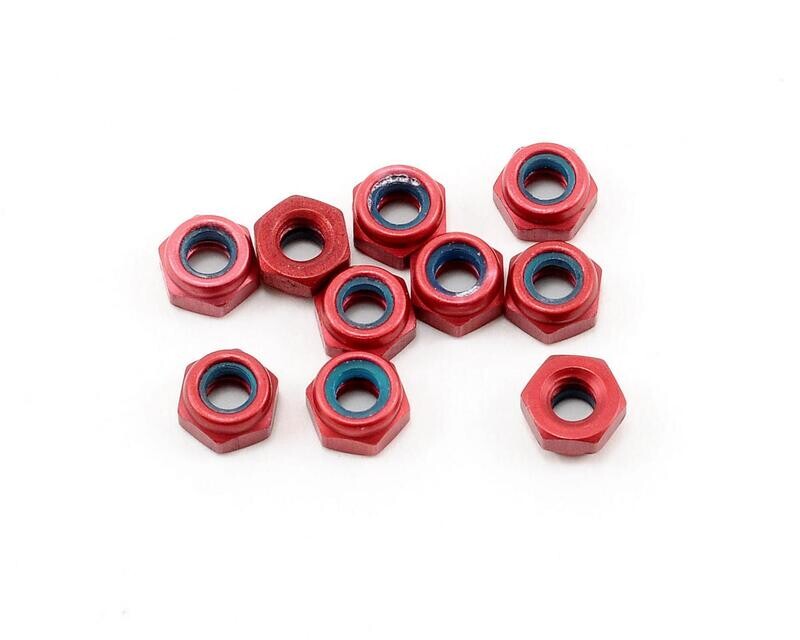 CLN1412 CRC 4-40 Aluminum Locknut (Red) (10)