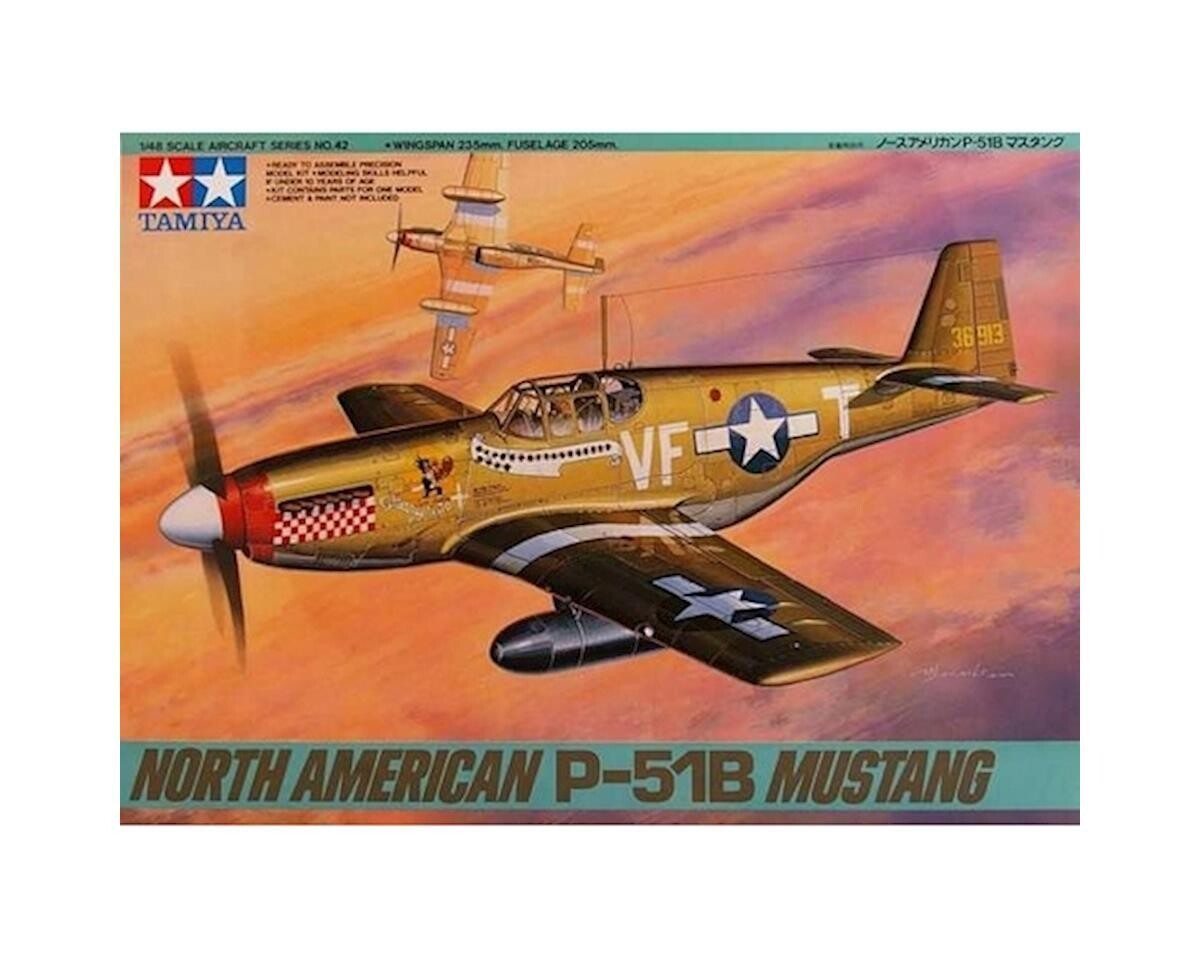TAM61042 Tamiya 1/48 P-51B Mustang Model Kit