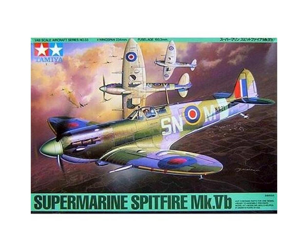 TAM61033 Tamiya 1/48 Supermarine Spitfire MK Vb Airplane Model Kit
