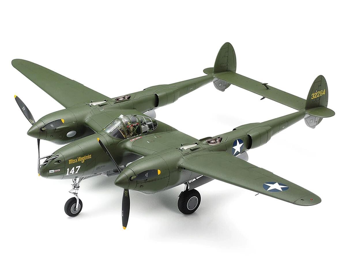 TAM61120 Tamiya 1/48 Lockheed P-38 F/G Lightning Airplane Model
