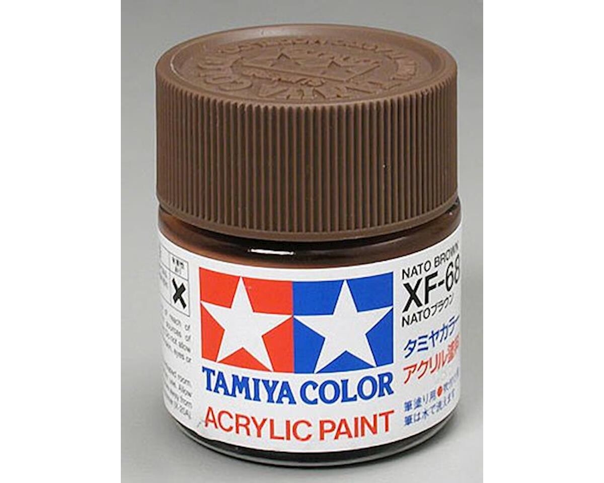 TAM81368 Tamiya XF-68 Flat NATO Brown Acrylic Paint (23ml)