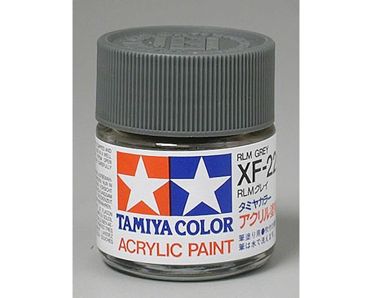 TAM81322 Tamiya XF-22 Flat RLM Grey Acrylic Paint (23ml)