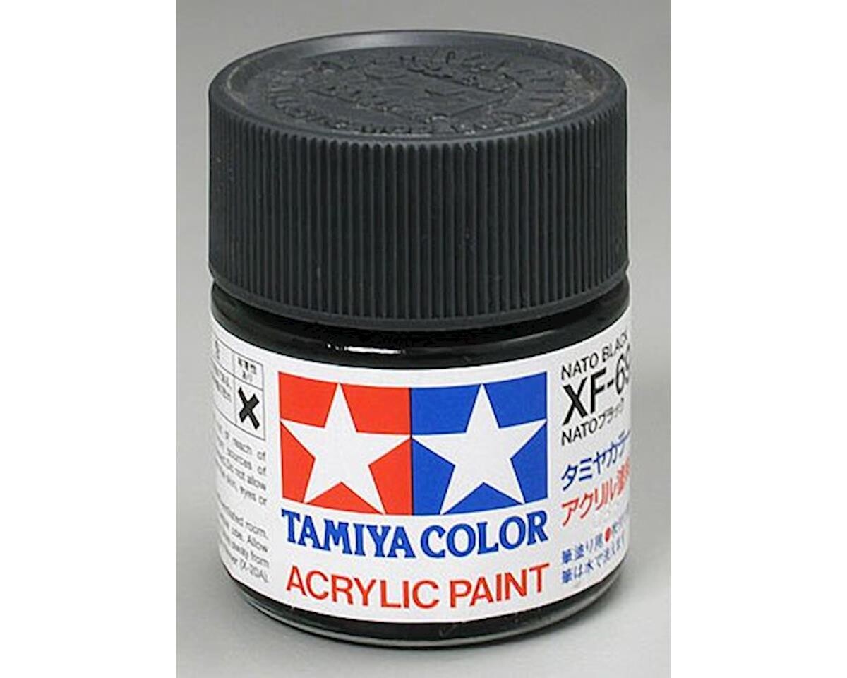 TAM81369 Tamiya XF-69 Flat NATO Black Acrylic Paint (23ml)