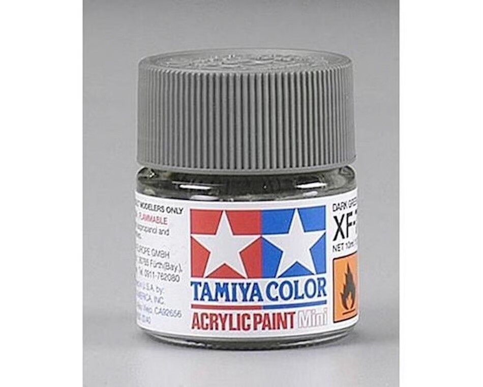 TAM81773 Tamiya XF-73 Flat Dark Green Acrylic Paint (10ml)
