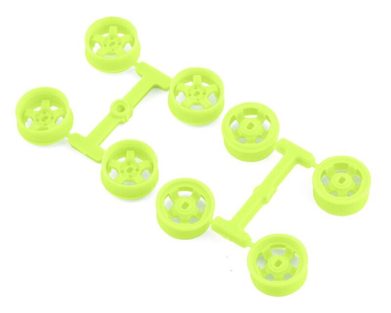 DSC-MI-20N1-FL DS Racing Kyosho Mini Z 8.5mm Narrow Drift Rims (1/2/3/4 Offset) (Flu Lime)