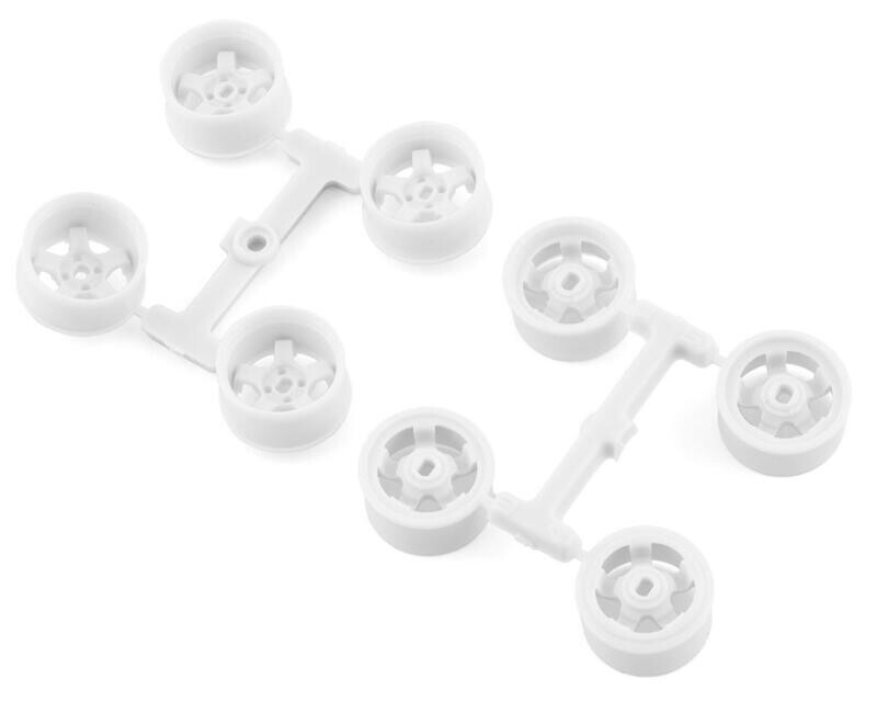 DSC-MI-20W1W DS Racing Kyosho Mini Z 11mm Wide Drift Rims (1/2/3/4 Offset) (White)