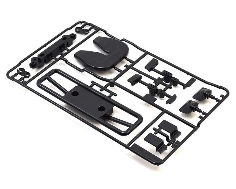 TAM9000877 Tamiya Grille &amp; Mirror Set (Black) (H Parts)