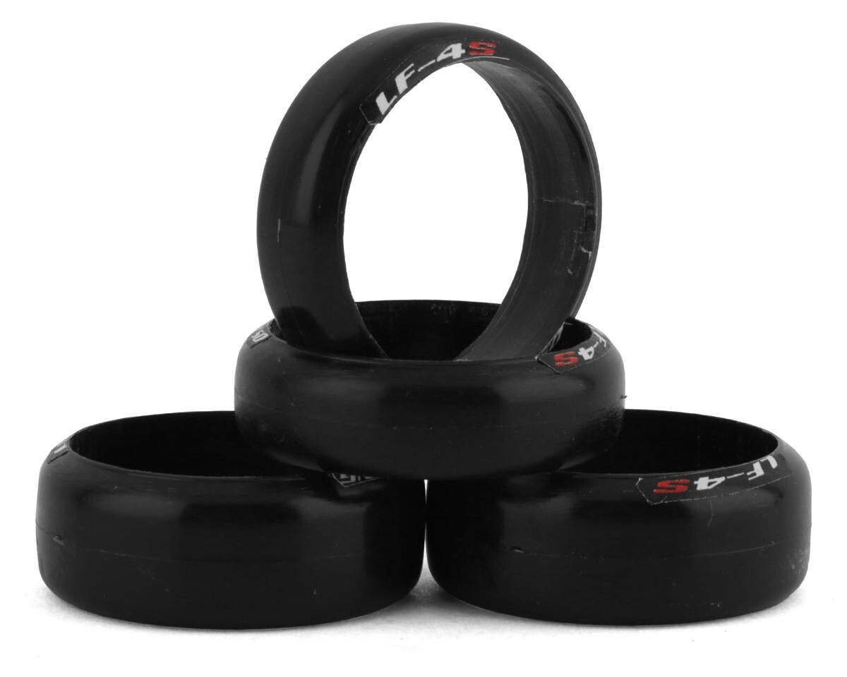 DSC-MI22L-LF4SNW DS Racing Mini-Z 8.5mm Front &amp; 11mm Rear Drift Tires (22mm) (LF-4)