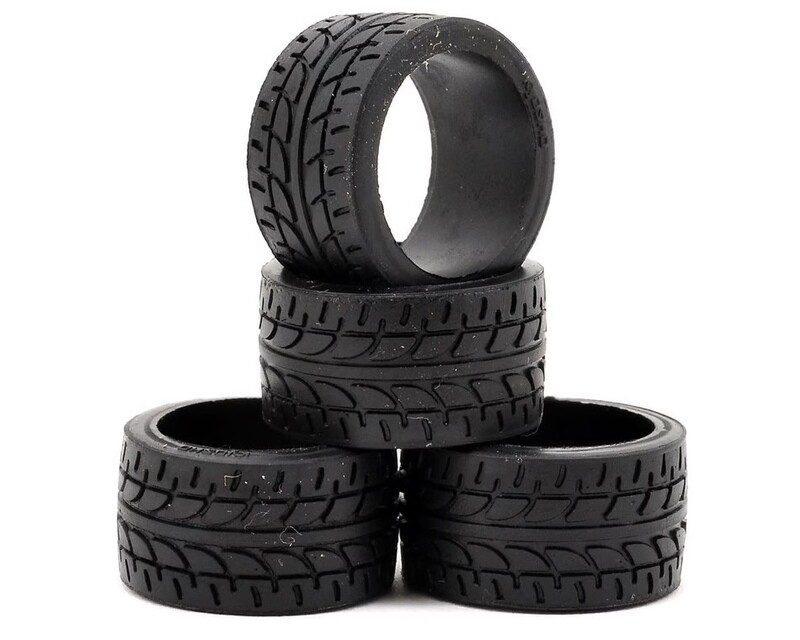 KYOMZW38-10 Kyosho Mini-Z 11mm Wide Racing Radial Tire (4) (10 Shore)