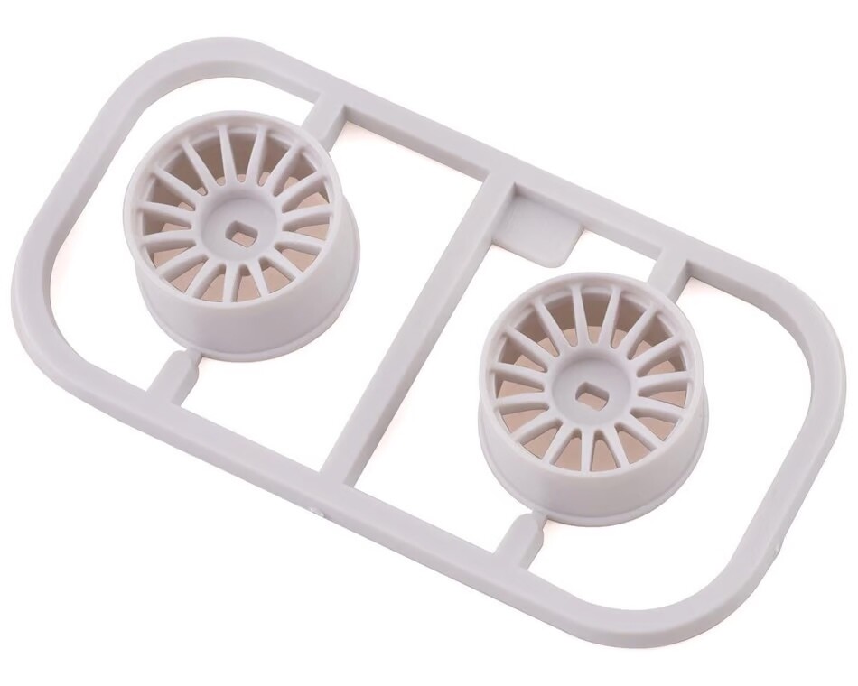 KYOMDH100W-W1 Kyosho Mini-Z AWD Multi Wheel (White) (2) (Wide/+1.0 Offset)