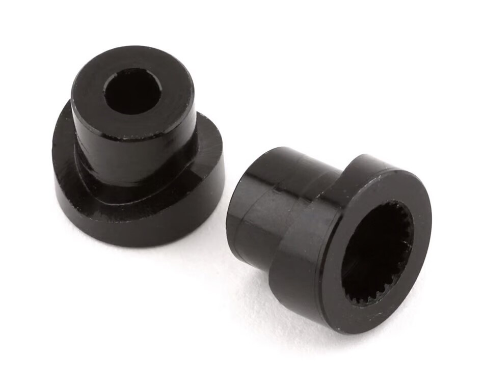 YEA-AXSC-057 Yeah Racing Axial SCX10 III Aluminum 25T Micro Servo Saver Insert (Black) (2)