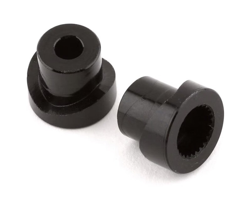 YEA-AXSC-057 Yeah Racing Axial SCX10 III Aluminum 25T Micro Servo Saver Insert (Black) (2)