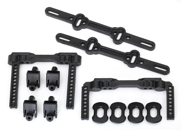 8316 Body mounts, front &amp; rear/ body mount posts/ body mount sliders, 4Tec 2.0