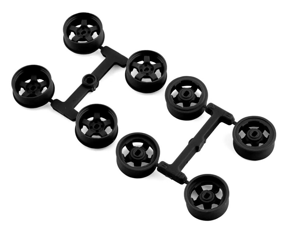 DSC-MI-20N1B DS Racing Kyosho Mini Z 8.5mm Narrow Drift Rims (1/2/3/4 Offset) (Black)