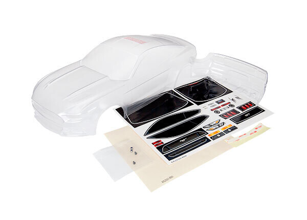 8312 Body, Ford Mustang (clear, requires painting)/ window masks/ decal sheet