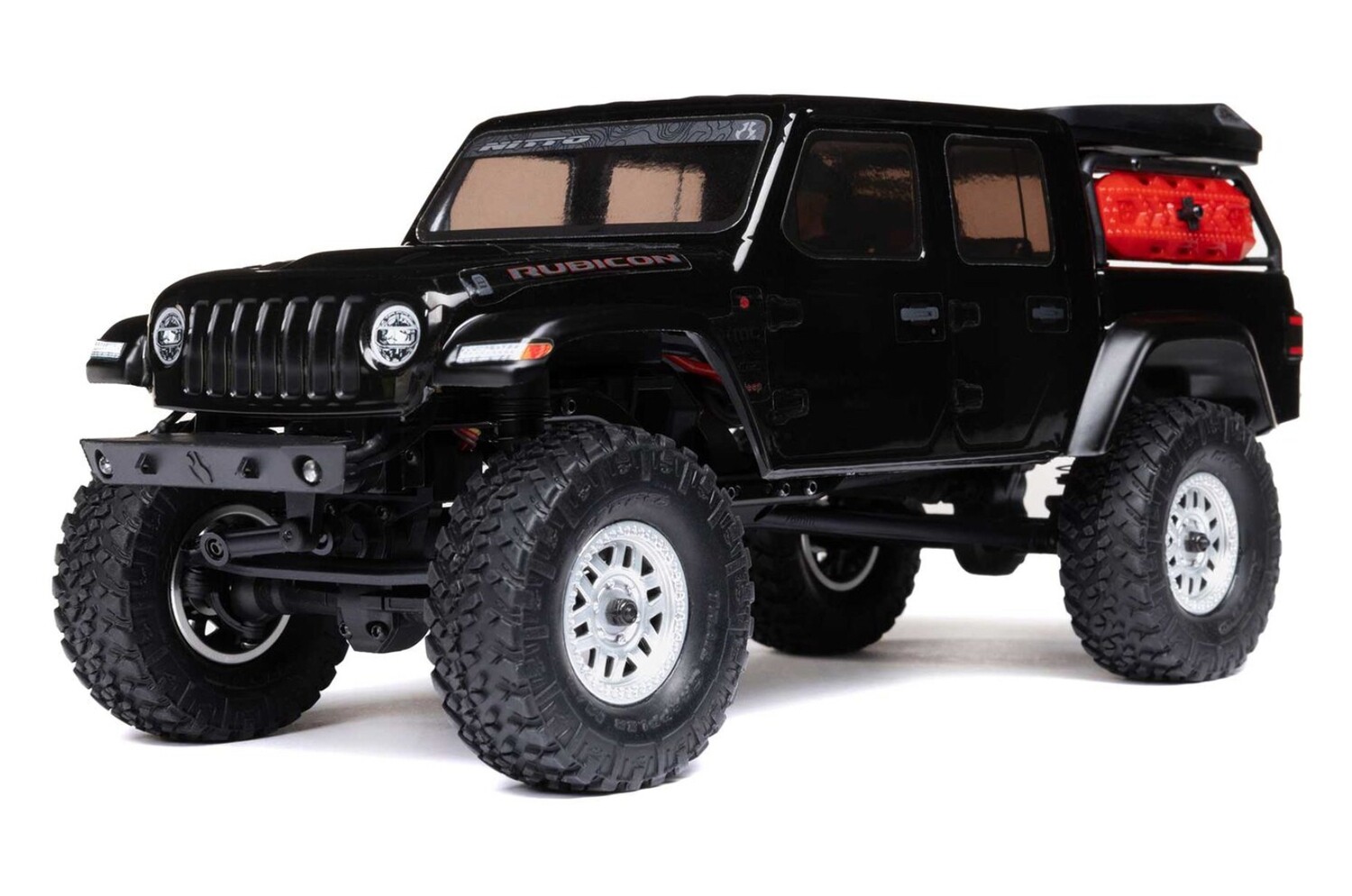 AXI00005V2T5 1/24 SCX24 Jeep JT Gladiator 4WD Rock Crawler Brushed RTR, Black