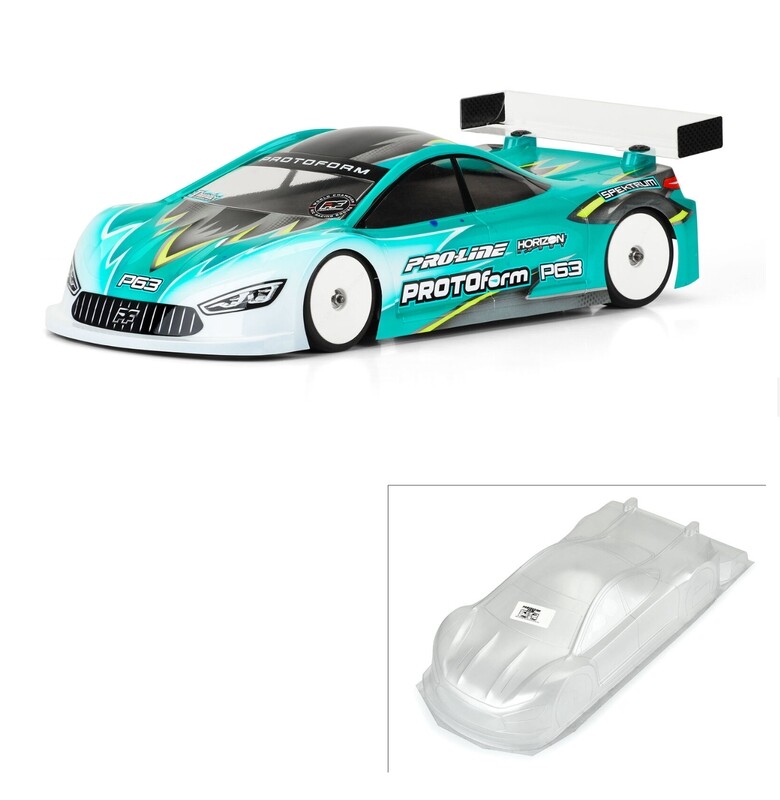PRM158020 1/10 P63 PRO-Lite (0.5mm) Clear Body for 190mm TC