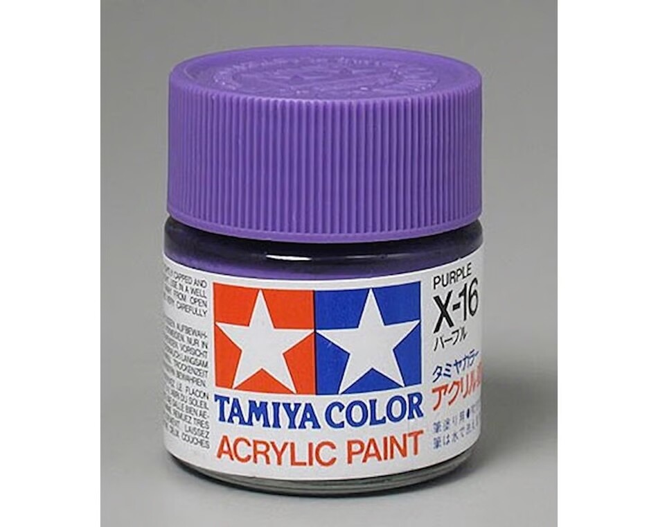 TAM81016 Tamiya X-16 Purple Gloss Finish Acrylic Paint (23ml)