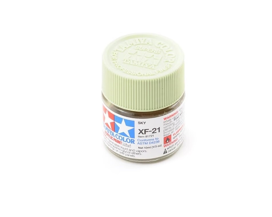 TAM81721 Tamiya XF-21 Flat Sky Acrylic Paint (10ml)
