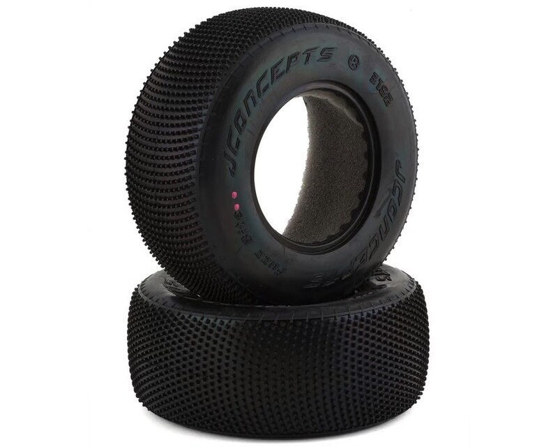 JCO3192-010 JConcepts Fuzz Bite Short Course Carpet Tires (2) (Pink)