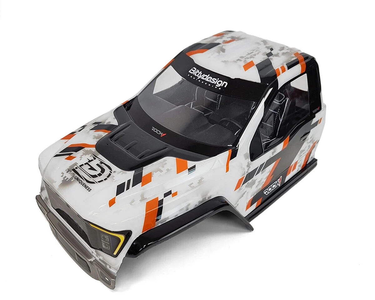 BDYCR-RK1-C Bittydesign Rock1 Performance 12.3&quot; Pre-Cut Rock Crawler Body (Cab-Only) (Clear)