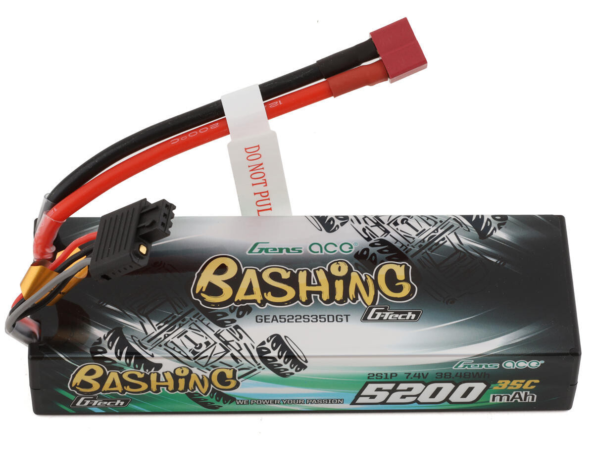 GEA522S35DGT Gens Ace 2S G-Tech Smart &quot;Bashing&quot; LiPo Battery 35C (7.4V/5200mAh) w/T-Style