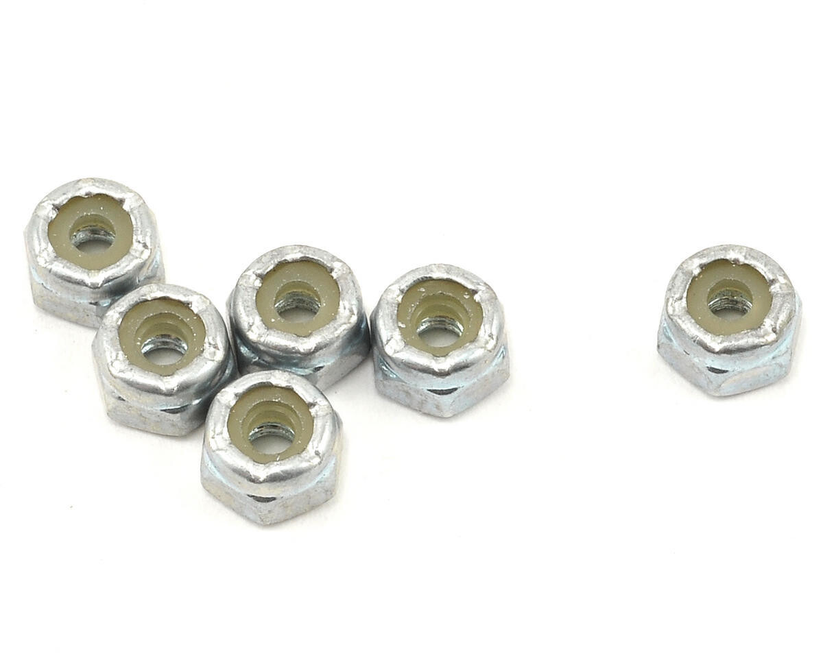 ASC6242 Team Associated 4-40 Steel Front Wheel Locknut Set (6)