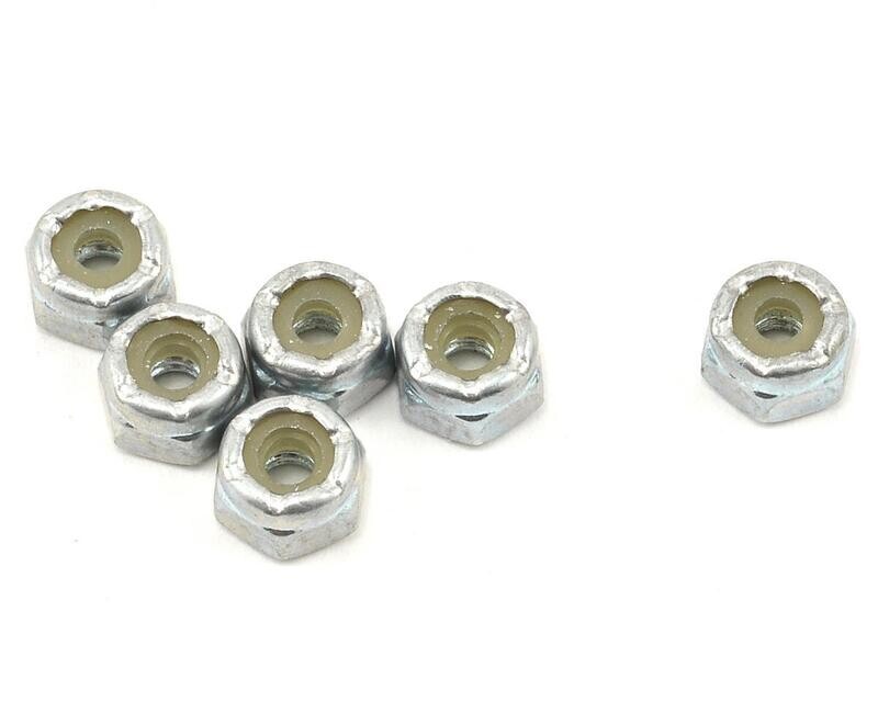 ASC6242 Team Associated 4-40 Steel Front Wheel Locknut Set (6)
