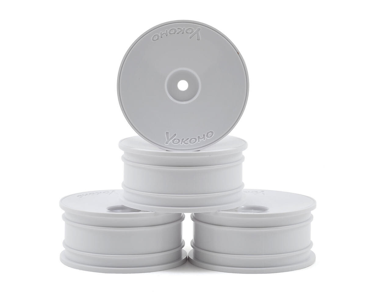 YOKTW-1012-2A Yokomo 12mm Hex Precision 1/10 Touring Car Wheels (Medium Narrow) (4) (White)