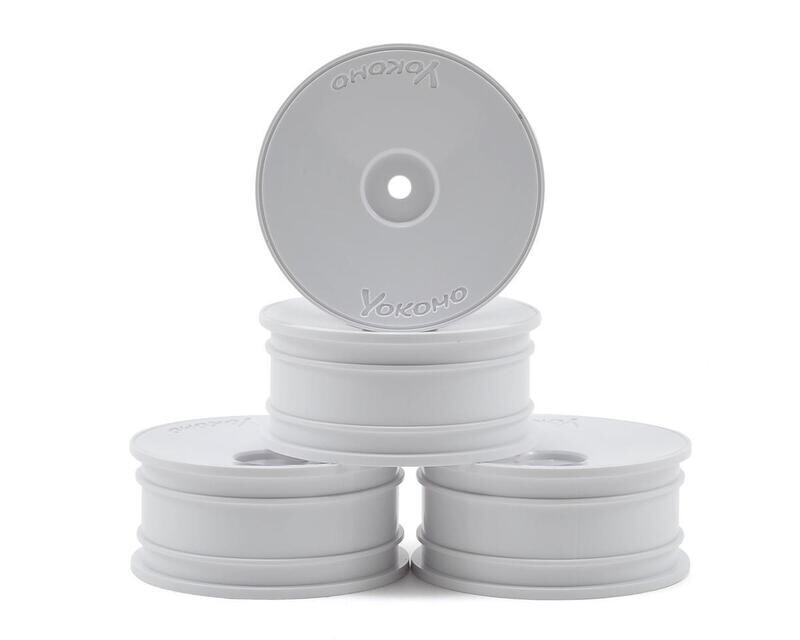 YOKTW-1012-2A Yokomo 12mm Hex Precision 1/10 Touring Car Wheels (Medium Narrow) (4) (White)