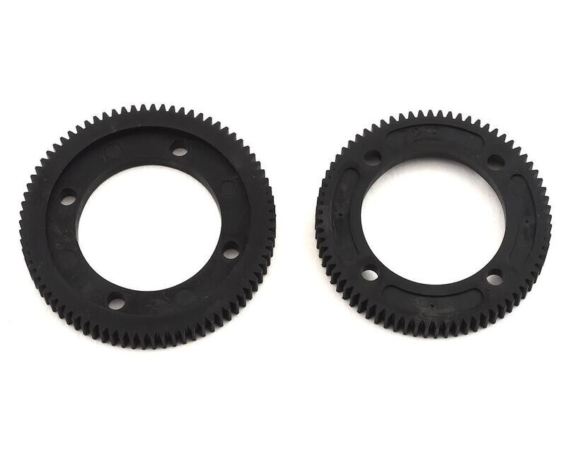 ASC92149 Team Associated RC10B74 Center Differential Spur Gear Set (72T &amp; 78T)