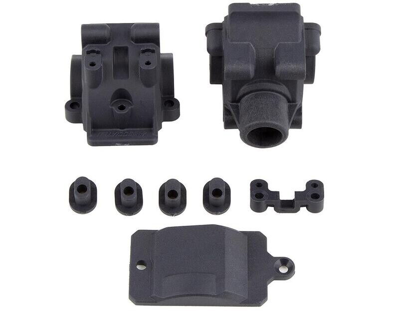 ASC92301 Team Associated RC10B74.1 Factory Team Front/Rear Gearbox (Carbon