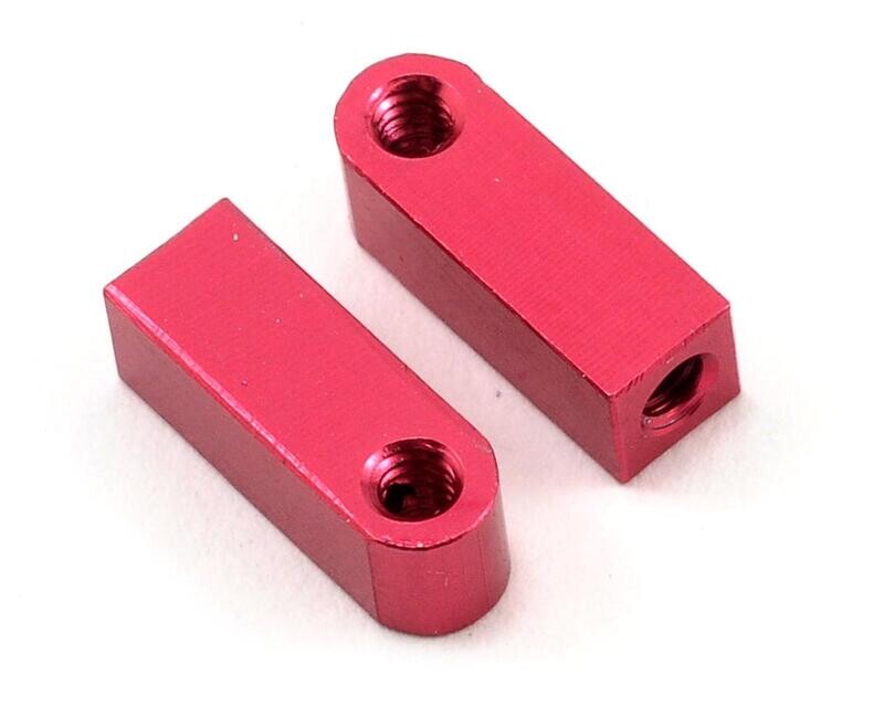 CLN3355 CRC Aluminum Vertical Shock Tower/Servo Mount Set (Red)