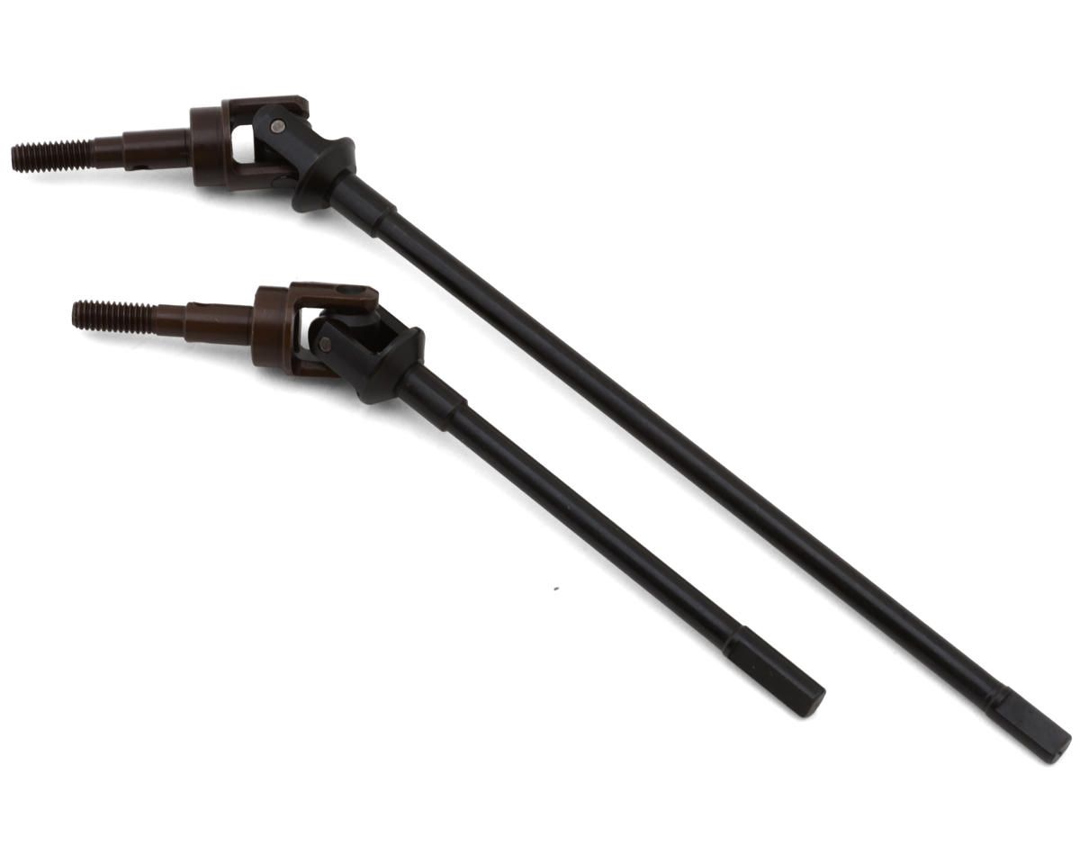HRASWRA288RC Hot Racing Axial Wraith High Angle Front Steel Universal Driveshafts (2)
