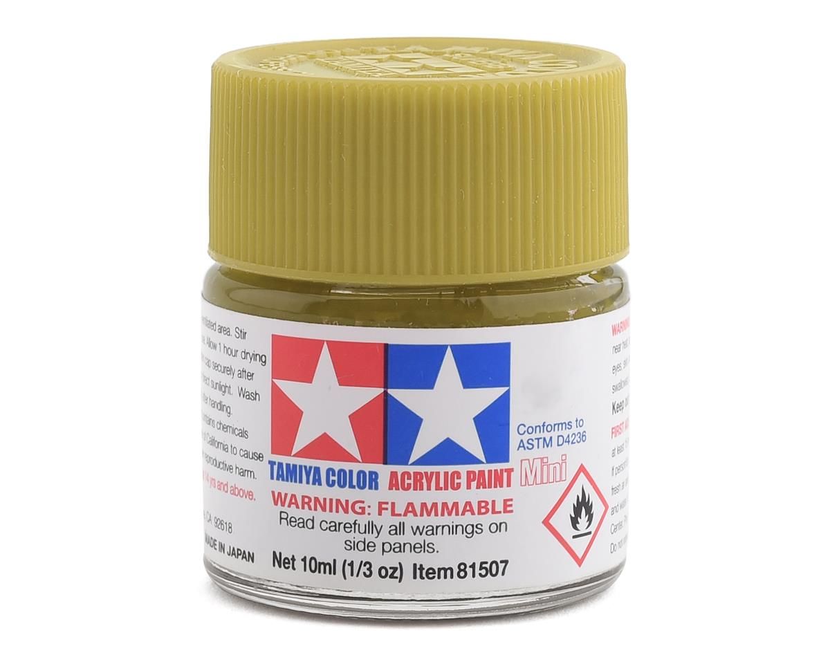 TAM81704  Tamiya XF-4 Flat Yellow Green Acrylic Paint (10ml)