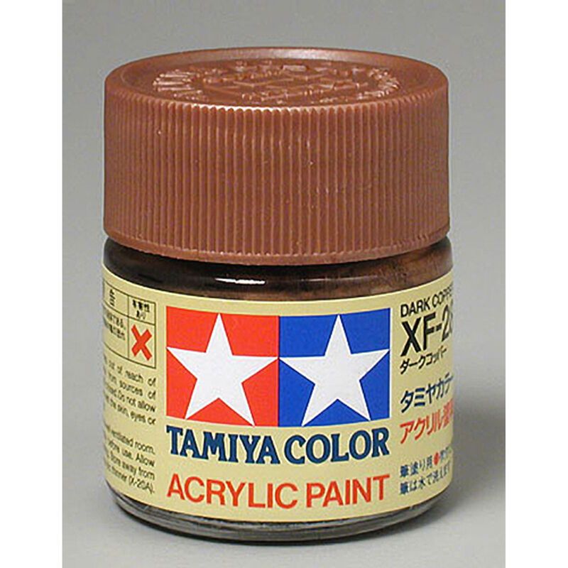 TAM81328 Tamiya XF-28 Flat Dark Copper Acrylic Paint (23ml)