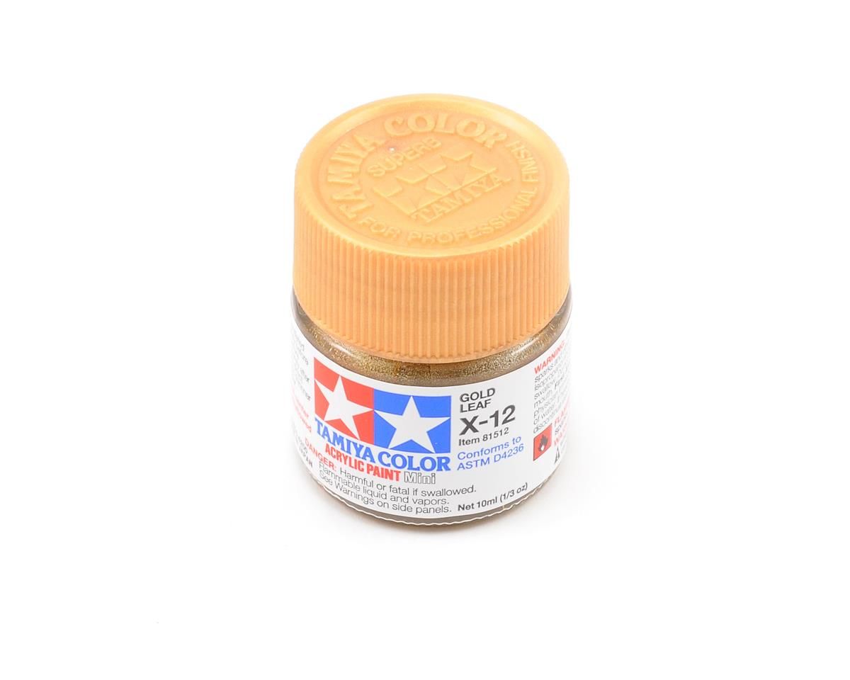 TAM81512 Tamiya X-12 Gold Leaf Acrylic Paint (10ml)
