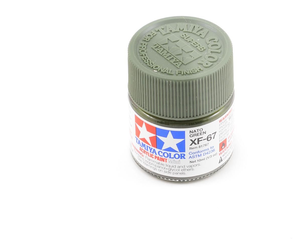 TAM 81767  Tamiya XF-67 Flat Nato Green Acrylic Paint (10ml)