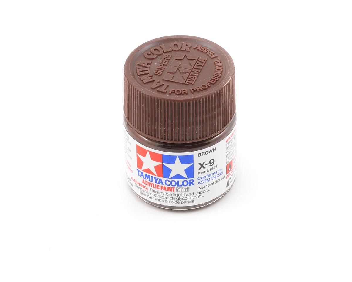 TAM81509 Tamiya X-9 Brown Acrylic Paint (10ml)