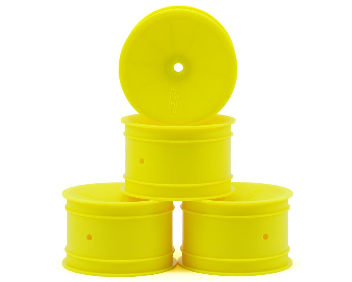 JCO3348Y JConcepts 12mm Hex Mono 2.2 Rear Wheels (4) (B6/B74/RB6) (Yellow)