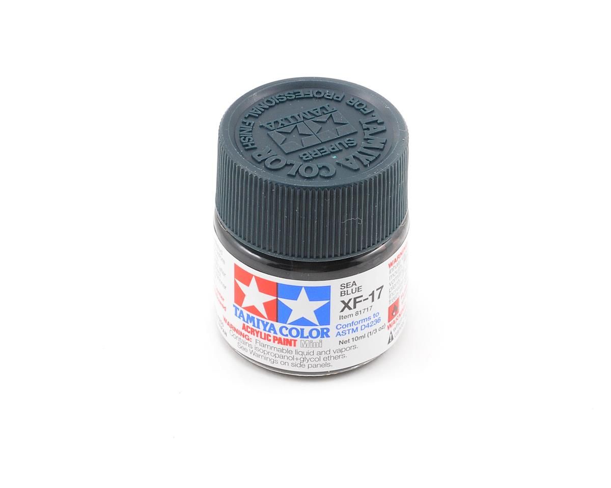 TAM81717  Tamiya XF-17 Flat Sea Blue Acrylic Paint (10ml)