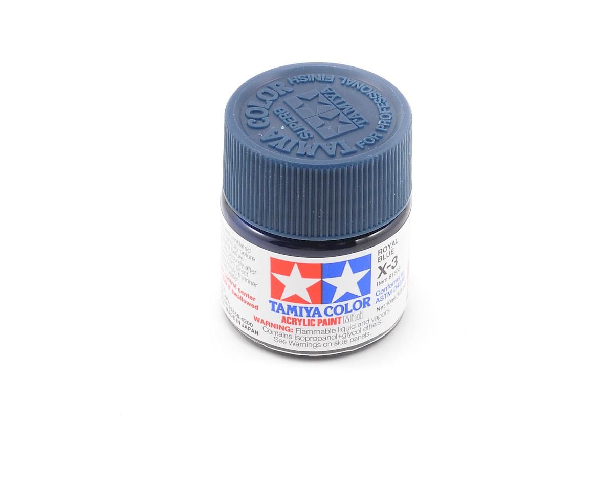 TAM81503   Tamiya X-3 Royal Blue Acrylic Paint (10ml)