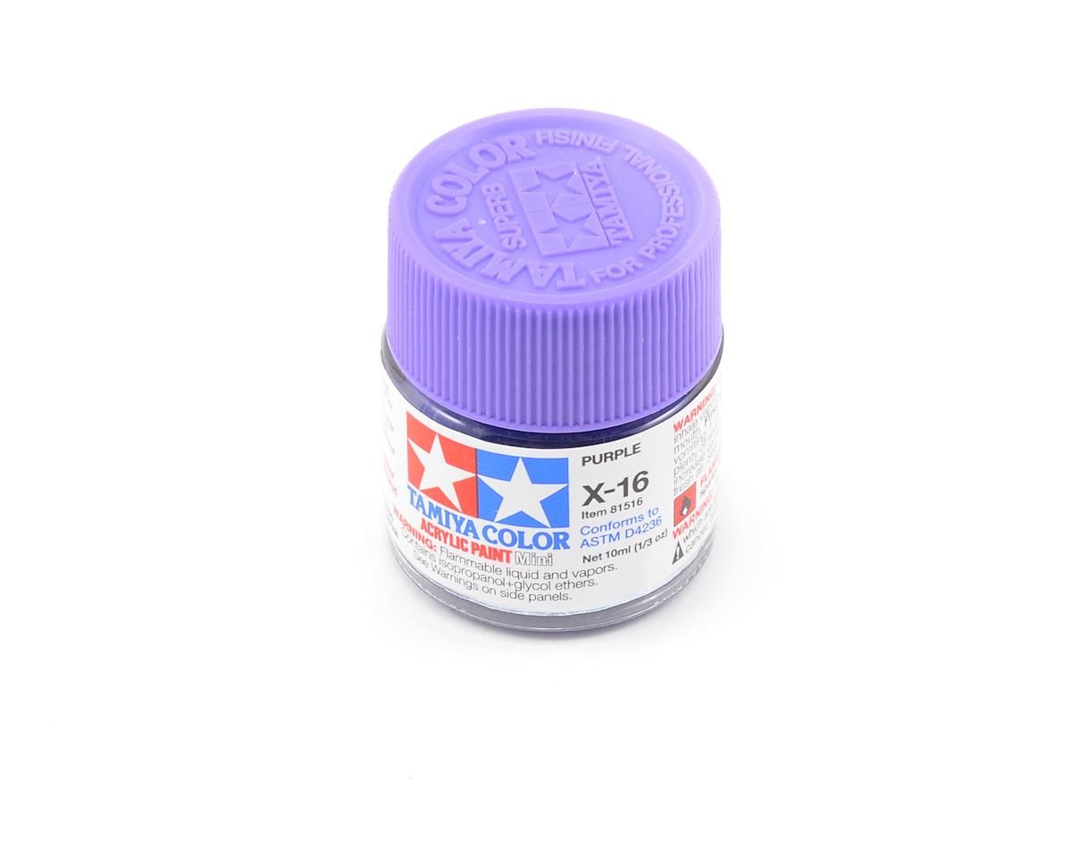 TAM81516   Tamiya X-16 Purple Acrylic Paint (10ml)