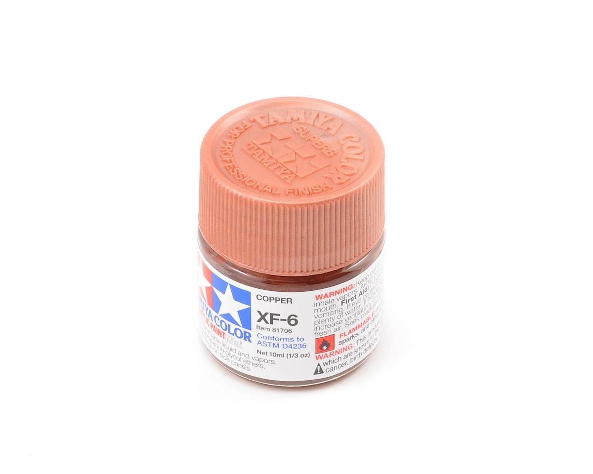 TAM81706   Tamiya Acrylic Mini XF-6 Flat Copper Paint (10ml)
