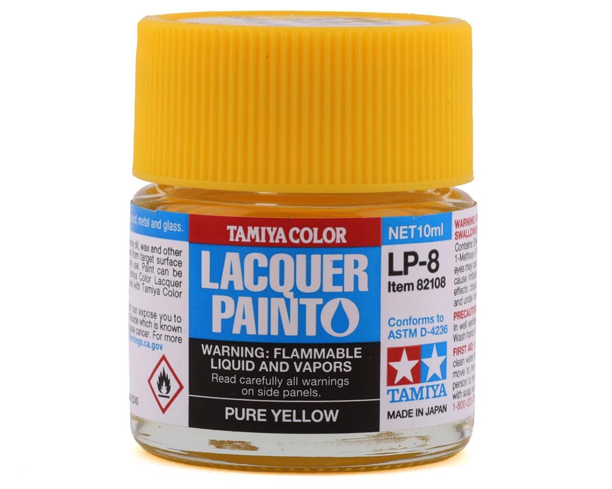 TAM82108  Tamiya LP-8 Pure Yellow Lacquer Paint (10ml)