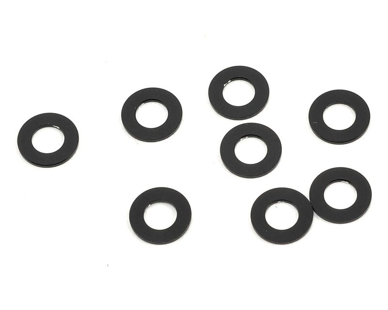 YOKZC-A3605BA Yokomo 3x6x0.5mm Aluminum Shim (Black) (8)